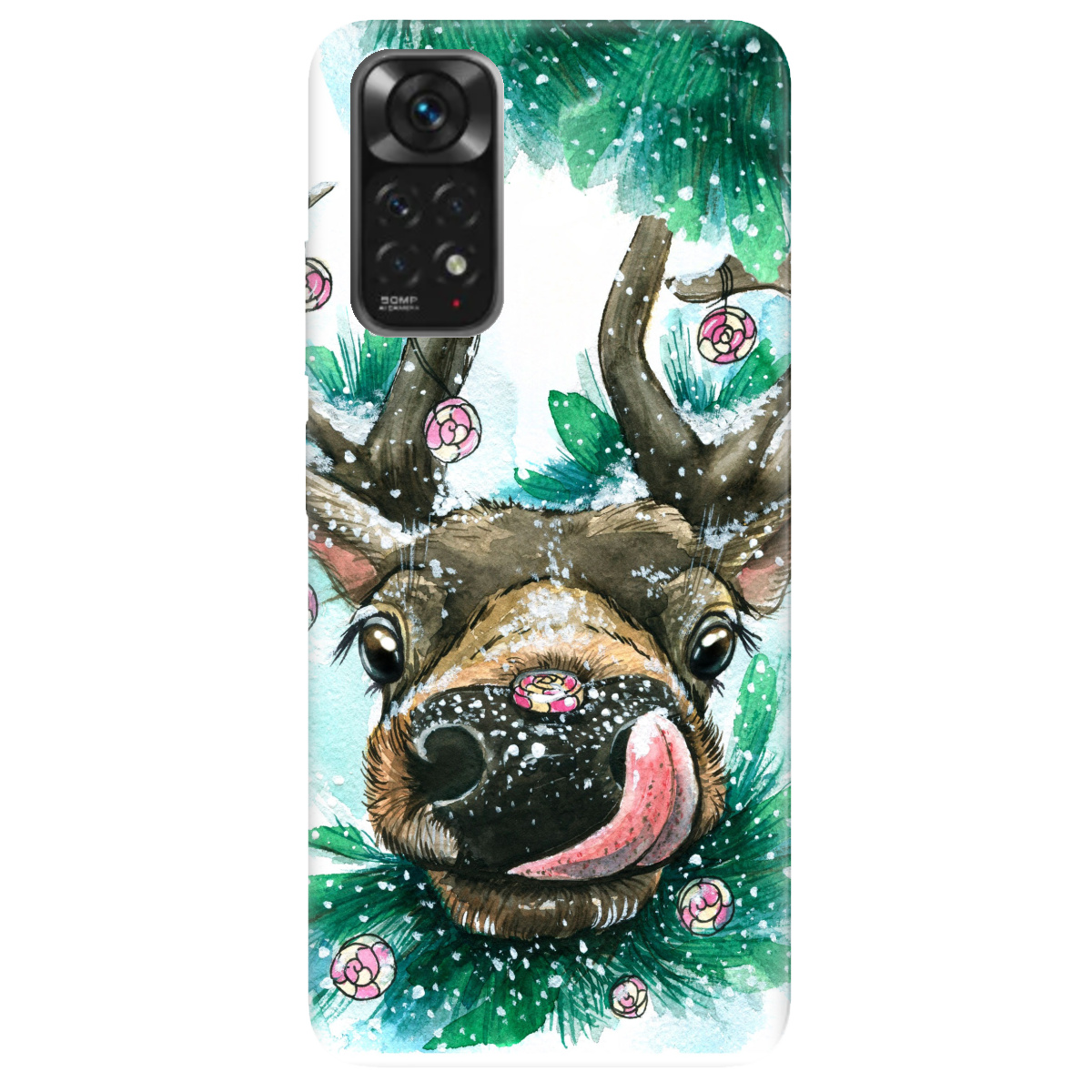 Чехол для Xiaomi Redmi Note 11s Сute deer - фото 1 Чехол для Xiaomi Redmi Note 11s Сute deer - фото 1 - Чехлы для телефонов
